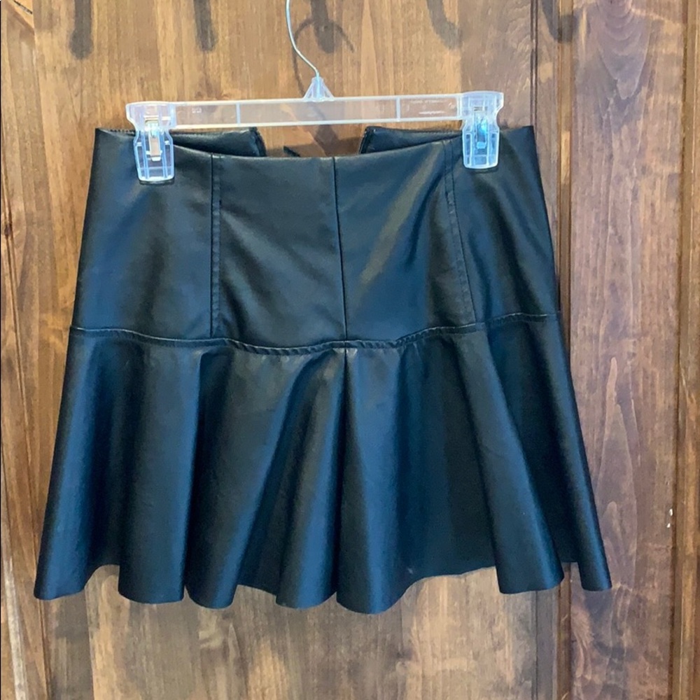 Skirt, faux leather